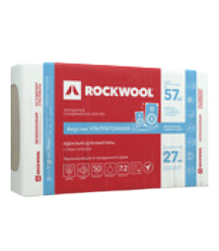 Шумоизоляция Rockwool Акустик Баттс 27х600х1000 мм 7,2 кв.м